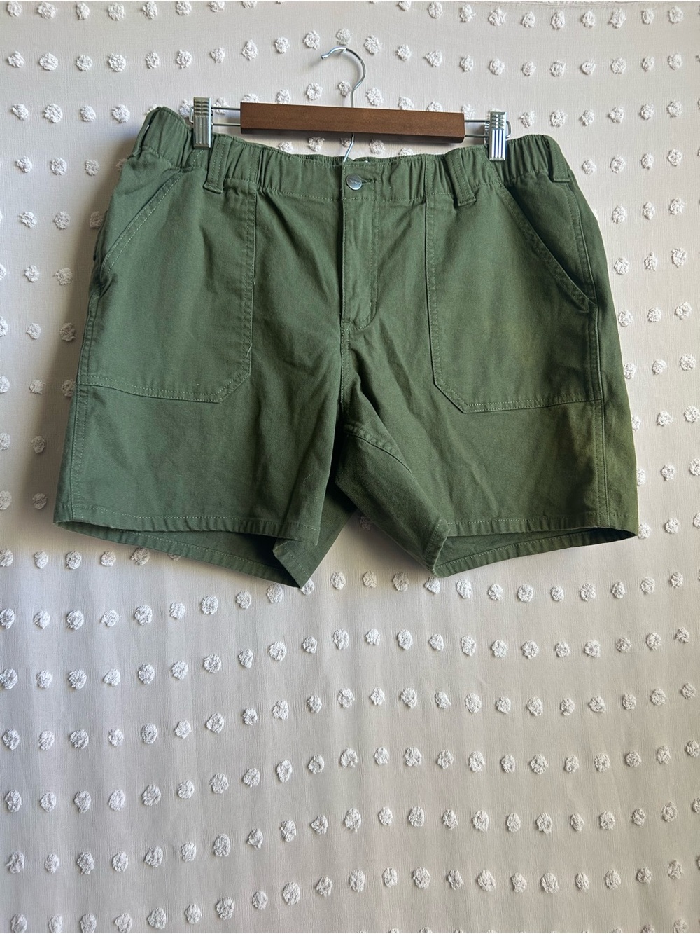 Carhartt Women’s Ashland Stretch Canvas Work Shorts Sz 16 Olive Green